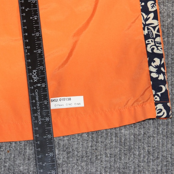 Polo Sport‎ Ralph Lauren Board Shorts Mens M Orange Floral Rare Mesh Lined Rare - Picture 7 of 8